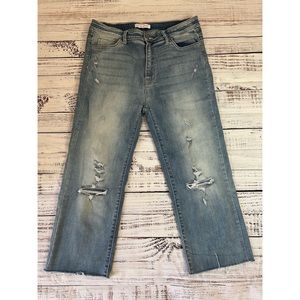 Vervet by Flying Monkey cut off cropped jeans Sz 32